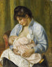 Kobieta karmiąca dziecko - Pierre-Auguste Renoir — widok dzieła
