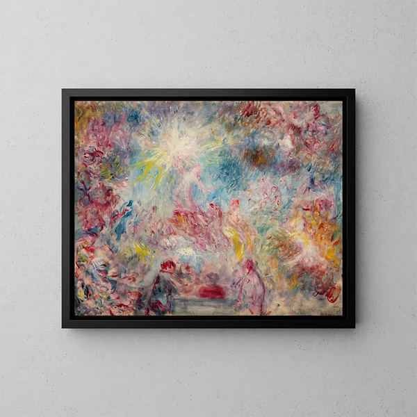 Alegoria różowa - Pierre-Auguste Renoir — oprawiony obraz na ścianie