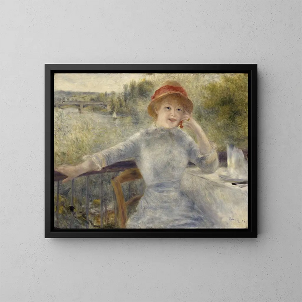 Alphonsine Fournaise - Pierre-Auguste Renoir — oprawiony obraz na ścianie