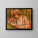 Andre w kapeluszu czytający - Pierre-Auguste Renoir — oprawiony obraz na ścianie