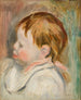 Głowa dziecka w lewym profilu - Pierre - Auguste Renoir — widok dzieła