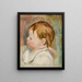 Głowa dziecka w lewym profilu - Pierre - Auguste Renoir — oprawiony obraz na ścianie