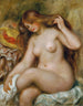 Baigneuse aux cheveux blonds lâchés - Pierre-Auguste Renoir — widok dzieła