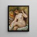 Baigneuse aux cheveux blonds lâchés - Pierre-Auguste Renoir — oprawiony obraz na ścianie