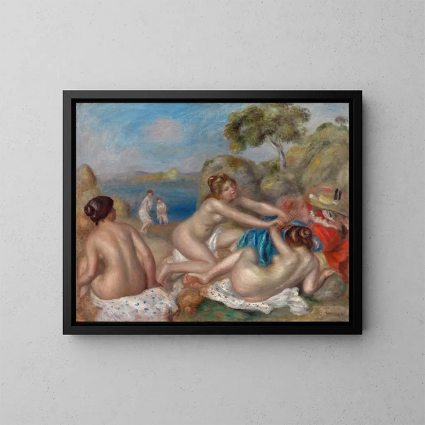 Kąpiel z krabem - Pierre-Auguste Renoir — oprawiony obraz na ścianie