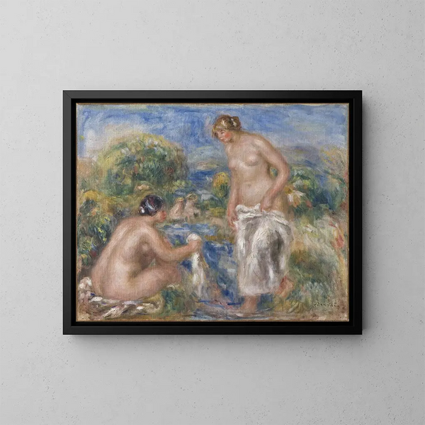 Kobiety w kąpieli - Pierre-Auguste Renoir — oprawiony obraz na ścianie