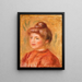 Rzeźba kobiety w czerwieni Buste de femme en rouge - Pierre-Auguste Renoir — oprawiony obraz na ścianie