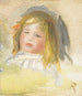 Dziecko z blondymi włosami - Pierre-Auguste Renoir — widok dzieła