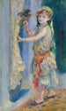 Dziecko z ptakiem Mademoiselle Fleury w stroju algierskim - Pierre-Auguste Renoir — widok dzieła