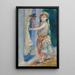Dziecko z ptakiem Mademoiselle Fleury w stroju algierskim - Pierre-Auguste Renoir — oprawiony obraz na ścianie