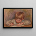 Claude Renoir piszący - Pierre-Auguste Renoir — oprawiony obraz na ścianie
