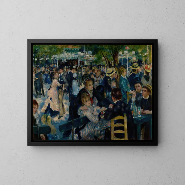 Tańcząca przy Moulin de la Galette - Pierre-Auguste Renoir — oprawiony obraz na ścianie