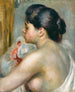 Kobieta z czarnymi włosami - Pierre-Auguste Renoir — widok dzieła
