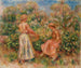 Dwie kobiety w ogrodzie w Cagnes - Pierre-Auguste Renoir — widok dzieła