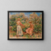 Dwie kobiety w ogrodzie w Cagnes - Pierre-Auguste Renoir — oprawiony obraz na ścianie