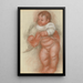 Dziecko nagie stojące - Pierre-Auguste Renoir — oprawiony obraz na ścianie