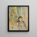 Kobieta w wnętrzu - Pierre-Auguste Renoir — oprawiony obraz na ścianie