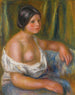 Kobieta w niebieskim - Pierre-Auguste Renoir — widok dzieła