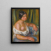 Kobieta w niebieskim - Pierre-Auguste Renoir — oprawiony obraz na ścianie