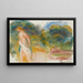 Kobieta naga i krajobraz - Pierre-Auguste Renoir — oprawiony obraz na ścianie