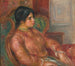Kobieta na zielonym fotelu - Pierre-Auguste Renoir — widok dzieła