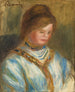 Kobieta w niebieskim gorsecie - Pierre-Auguste Renoir — widok dzieła