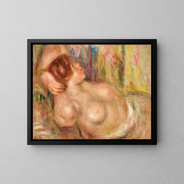 Nagiej kobiety śpiącej - Pierre-Auguste Renoir — oprawiony obraz na ścianie