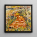 Kobieta czytająca w krajobrazie - Pierre-Auguste Renoir — oprawiony obraz na ścianie