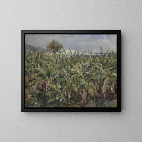 Pole bananowców - Pierre-Auguste Renoir — oprawiony obraz na ścianie