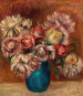 Kwiaty w zielonym wazonie Fleurs dans un vase vert - Pierre-Auguste Renoir — widok dzieła