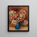 Kwiaty w zielonym wazonie Fleurs dans un vase vert - Pierre-Auguste Renoir — oprawiony obraz na ścianie