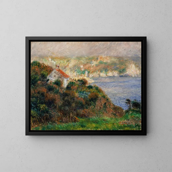 Mgła na Guernsey - Pierre-Auguste Renoir — oprawiony obraz na ścianie