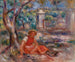 Dziewczyna u stóp drzewa - Pierre-Auguste Renoir — widok dzieła