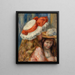 Girls with Hats Jeunes filles aux chapeaux - Pierre-Auguste Renoir — oprawiony obraz na ścianie