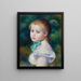 Head of Young Girl Tête de jeune fille - Pierre-Auguste Renoir — oprawiony obraz na ścianie