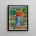 Młoda dziewczyna z koszykiem - Pierre-Auguste Renoir — oprawiony obraz na ścianie