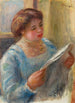 Młoda kobieta czytająca - Pierre-Auguste Renoir — widok dzieła