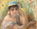 Młoda dziewczyna z perłą - Pierre-Auguste Renoir — widok dzieła