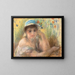Młoda dziewczyna z perłą - Pierre-Auguste Renoir — oprawiony obraz na ścianie