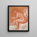 La toilette ou Kobieta nagą się wycierają - Pierre-Auguste Renoir — oprawiony obraz na ścianie