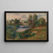 pejzażowy w Vétheuil - Pierre-Auguste Renoir — oprawiony obraz na ścianie