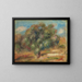 pejzaż z kobietą ogrodniczką - Pierre-Auguste Renoir — oprawiony obraz na ścianie