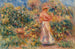 pejzaż z kobietą w różu i bieli - Pierre-Auguste Renoir — widok dzieła