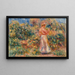 pejzaż z kobietą w różu i bieli - Pierre-Auguste Renoir — oprawiony obraz na ścianie