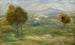 pejzaż z domami w Cagnes-sur-Mer - Pierre-Auguste Renoir — widok dzieła