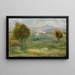 pejzaż z domami w Cagnes-sur-Mer - Pierre-Auguste Renoir — oprawiony obraz na ścianie