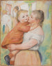 La blanchisseuse et son enfant Aline et Pierre - Pierre-Auguste Renoir — widok dzieła