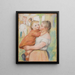 La blanchisseuse et son enfant Aline et Pierre - Pierre-Auguste Renoir — oprawiony obraz na ścianie
