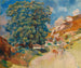 Le Grand Arbre au Bord de la Route - Pierre-Auguste Renoir — widok dzieła