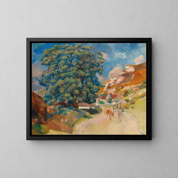 Le Grand Arbre au Bord de la Route - Pierre-Auguste Renoir — oprawiony obraz na ścianie